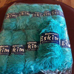 10 Skeins of Stylecraft Eskimo # 5483 Jade Yarn